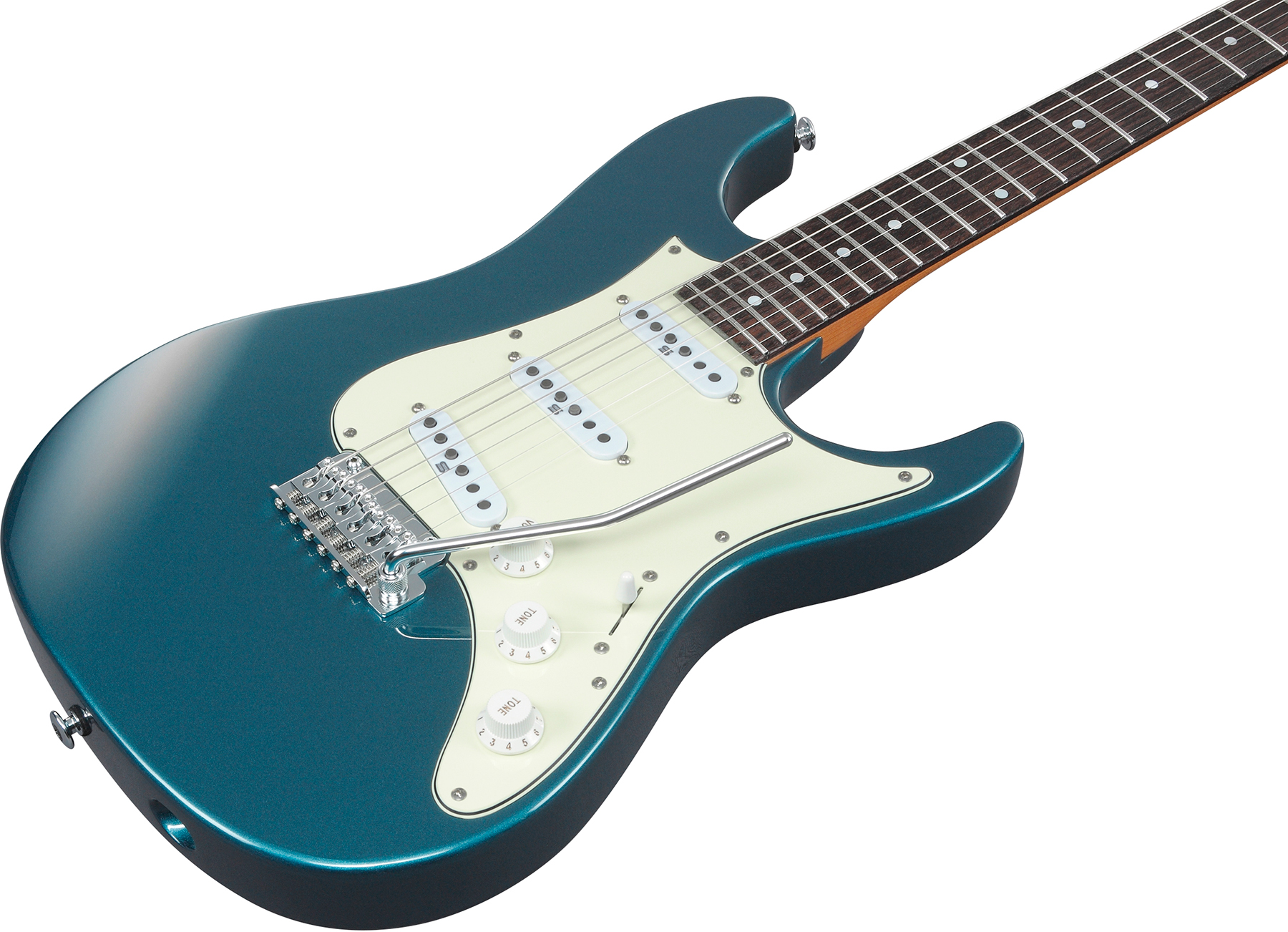 Ibanez Az2203n Atq Prestige Jap 3s Seymour Duncan Trem Rw - Antique Turquoise - E-Gitarre in Str-Form - Variation 2