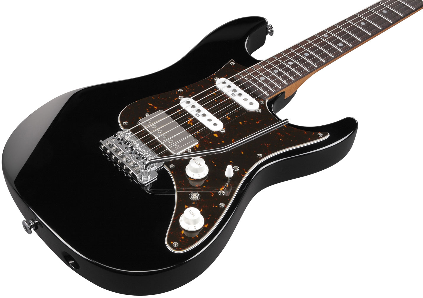 Ibanez Az2204n Bk Prestige Jap Hss Seymour Duncan Trem Rw - Black - E-Gitarre in Str-Form - Variation 1