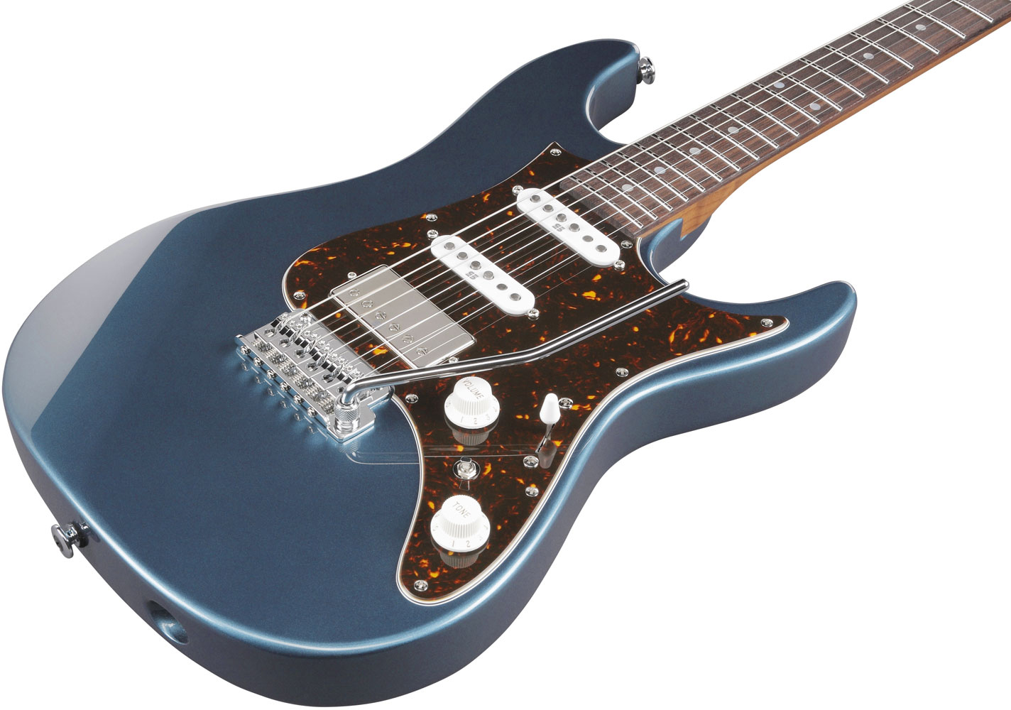 Ibanez Az2204n Pbm Prestige Jap Hss Seymour Duncan Trem Rw - Prussian Blue Metallic - E-Gitarre in Str-Form - Variation 1