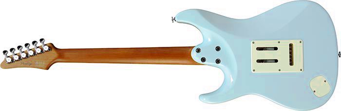 Ibanez Az2204nw Sfb Prestige Jap Hss Seymour Duncan Trem Rw - Seafoam Blue - E-Gitarre in Str-Form - Variation 1