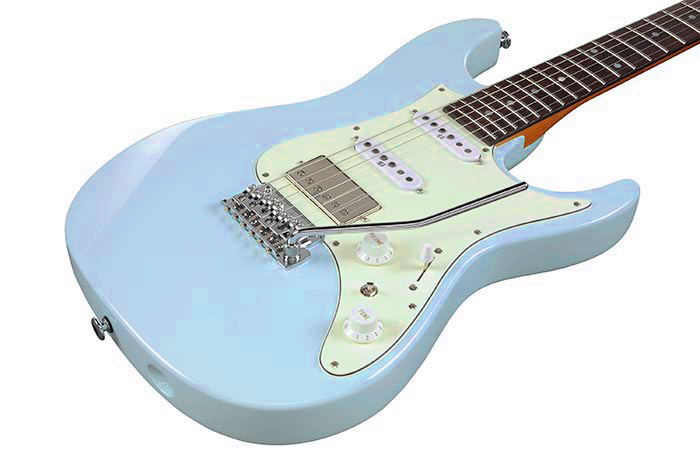 Ibanez Az2204nw Sfb Prestige Jap Hss Seymour Duncan Trem Rw - Seafoam Blue - E-Gitarre in Str-Form - Variation 2