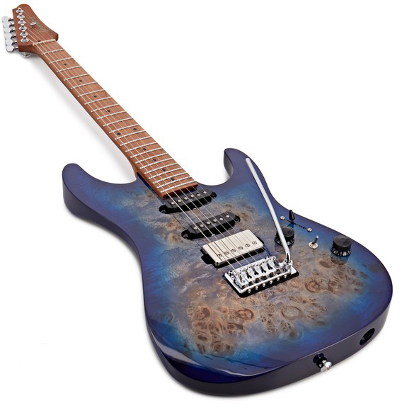 Ibanez Az226pb Cbb Premium Hss Trem Mn - Cerulean Blue Burst - Double Cut E-Gitarre - Variation 1