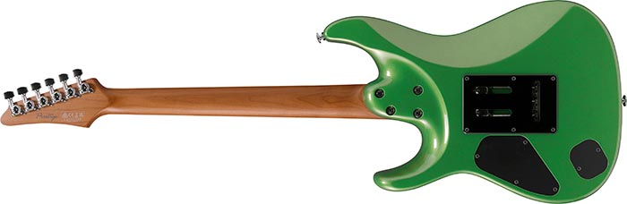 Ibanez Az2402 Agm Prestige Jap 2h Seymour Duncan Trem Mn - Apple Green Metallic - E-Gitarre in Str-Form - Variation 1