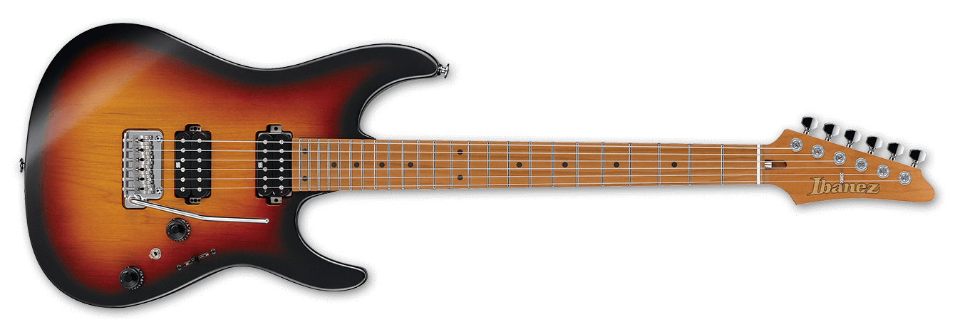 Ibanez Az2402 Tff Prestige Jap Hh Trem Mn - Tri Fade Burst Flat - E-Gitarre in Str-Form - Variation 1