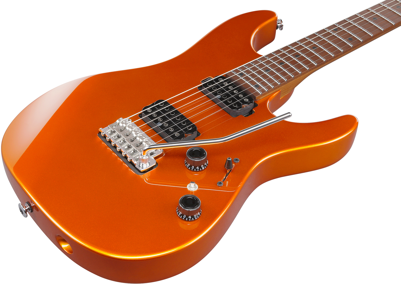Ibanez Az2402 Rom Prestige Jap 2h Seymour Duncan Trem Mn - Roadster Orange Metallic - E-Gitarre in Str-Form - Variation 2