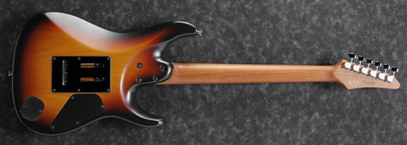 Ibanez Az2402l Tff Prestige Jap Gaucher Hh Trem Mn - Tri-fade Burst Flat - E-Gitarre für Linkshänder - Variation 1