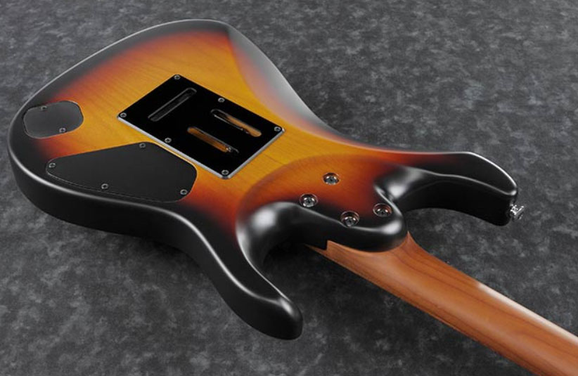 Ibanez Az2402l Tff Prestige Jap Gaucher Hh Trem Mn - Tri-fade Burst Flat - E-Gitarre für Linkshänder - Variation 3