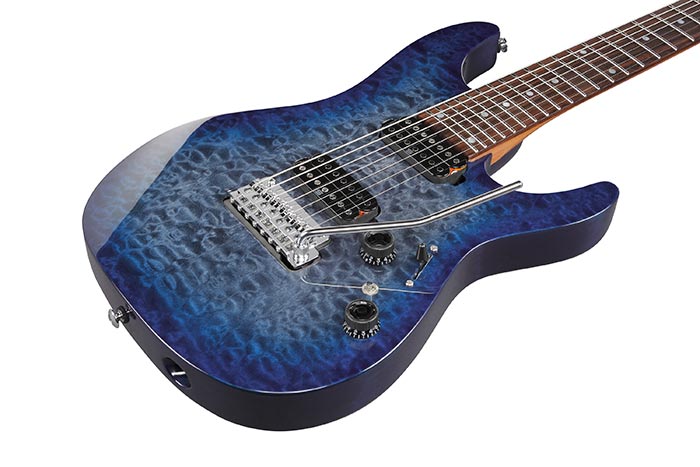 Ibanez Az427p2qm Tub Premium 2h Seymour Duncan Trem Rw - Twilight Blue Burst - 7-saitige E-Gitarre - Variation 2