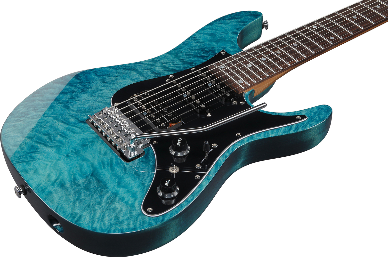 Ibanez Az447p1qm Cob Premium Hss Seymour Duncan Trem Rw - Cosmic Blue - E-Gitarre in Str-Form - Variation 2