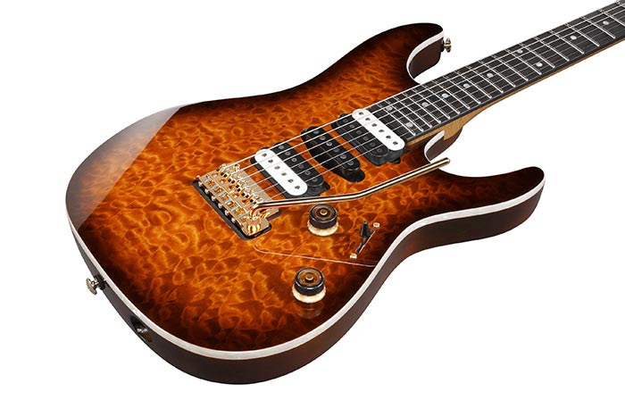 Ibanez Az47p1qm Deb Premium Hsh Dimarzio Trem Eb - Dragon Eye Burst - E-Gitarre in Str-Form - Variation 2