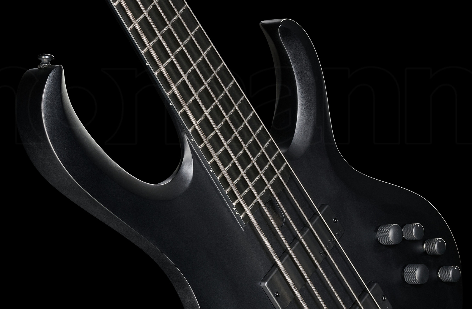 Ibanez Btb625ex Bkf Iron Label 5c Active Bartolini Ebo - Black Flat - Solidbody E-bass - Variation 2
