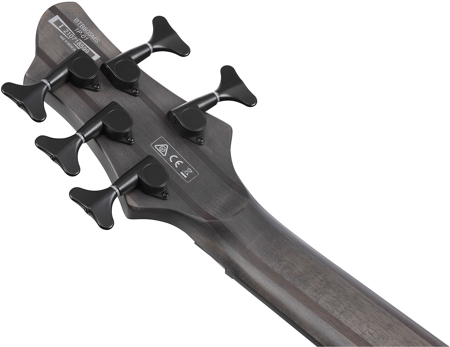 Ibanez Btb805ms Tgf 5c Multiscale Active Pp - Transparent Gray Flat - Solidbody E-bass - Variation 4