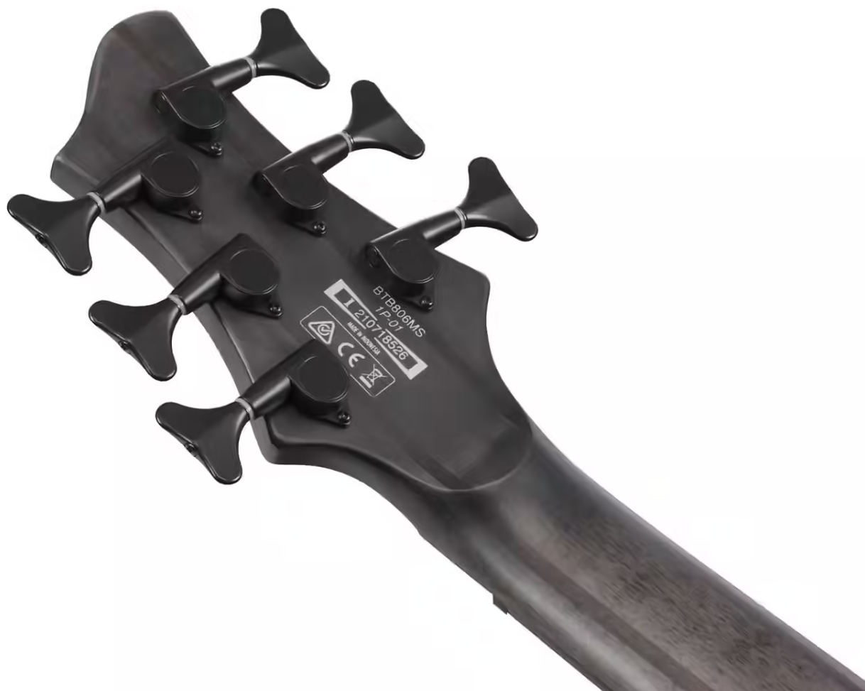 Ibanez Btb806ms Tgf Workshop 6c Multiscale Active Pp - Transparent Gray Flat - Solidbody E-bass - Variation 4