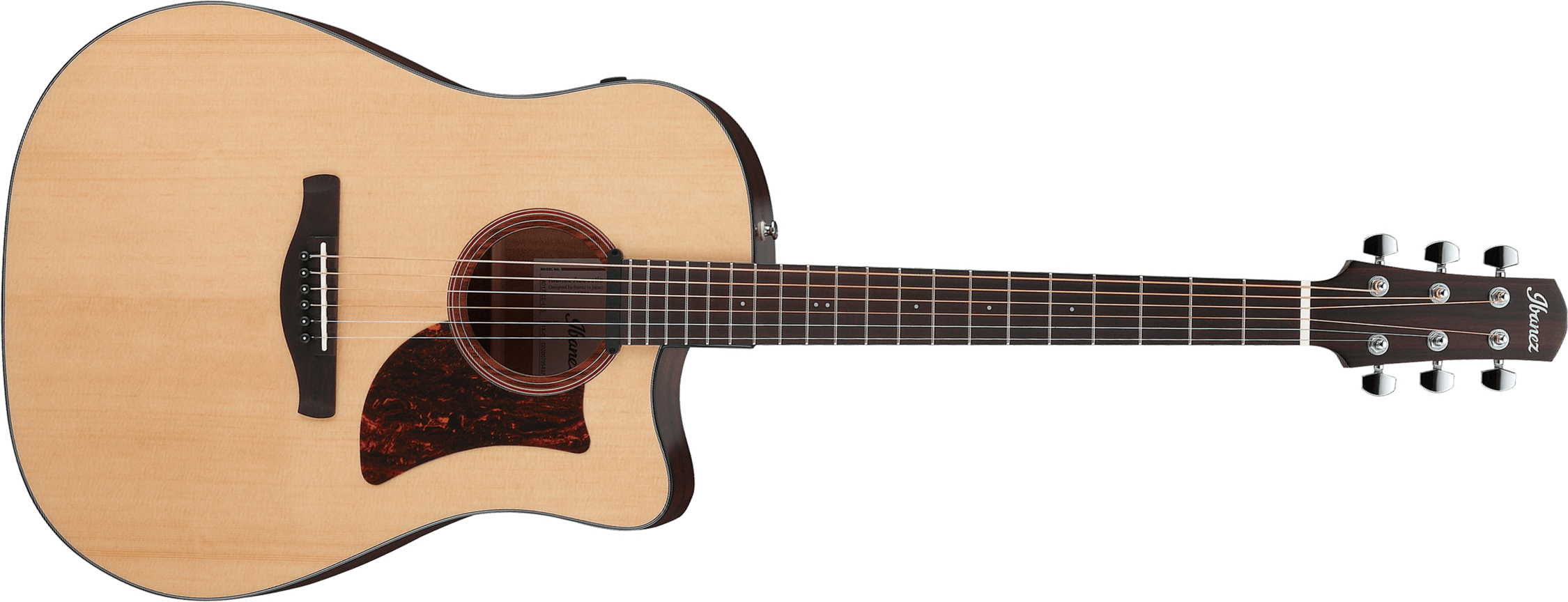 Ibanez Aad170ce Lgs Advanced Dreadnought Cw Epicea Okoume Ova - Natural Low Gloss - Elektroakustische Gitarre - Main picture