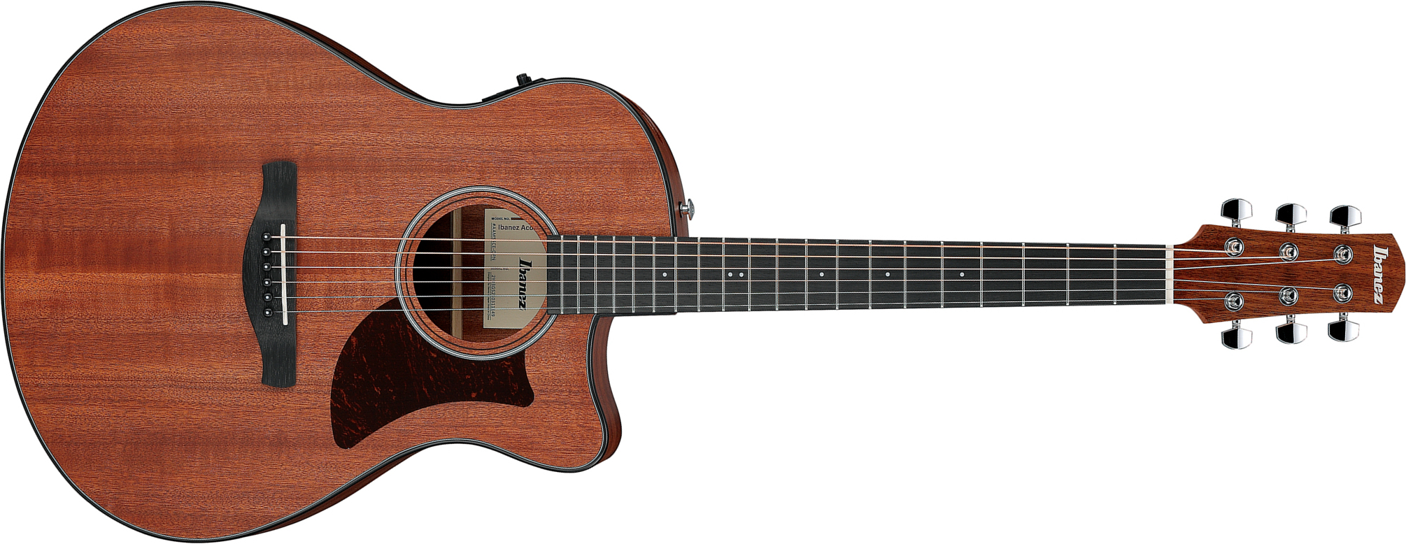 Ibanez Aam54ce Opn Auditorium Cw Tout Sapele Pur - Open Pore Natural - Folk-Gitarre - Main picture