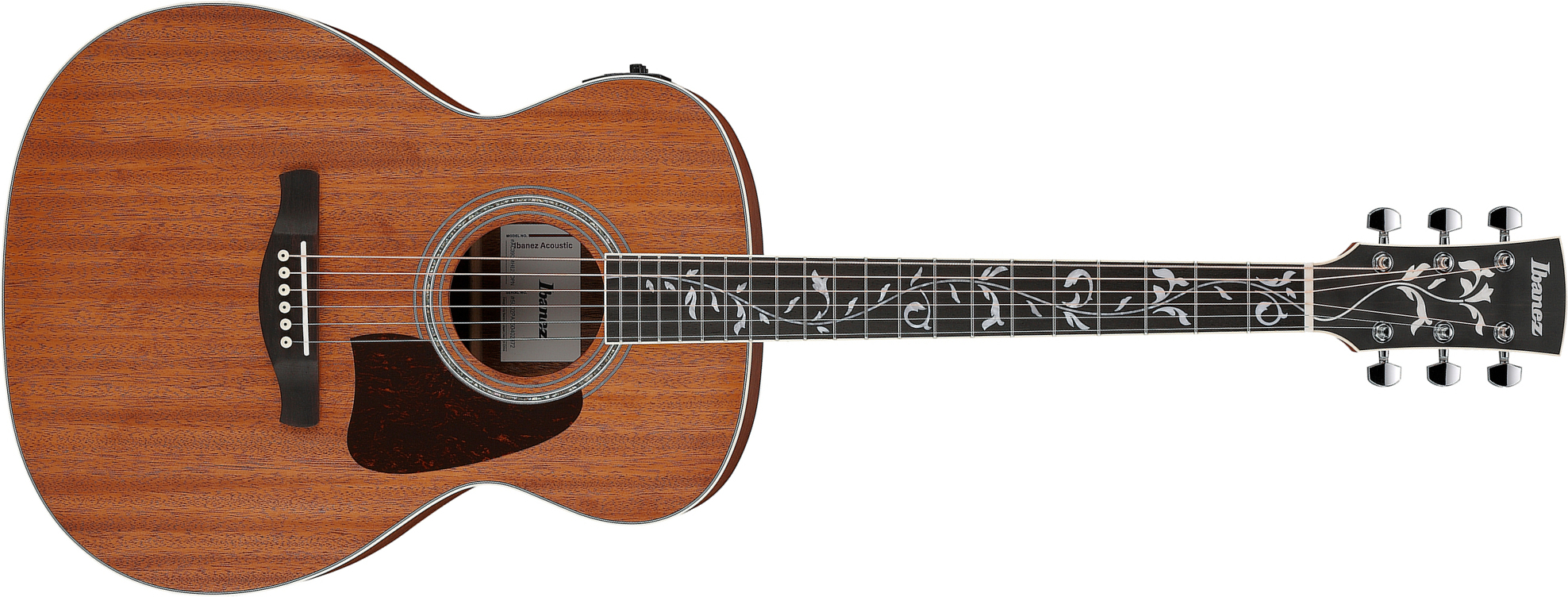 Ibanez Ac390mhe Opn Artwood Concert Tout Acajou Rw - Open Pore Natural - Folk-Gitarre - Main picture