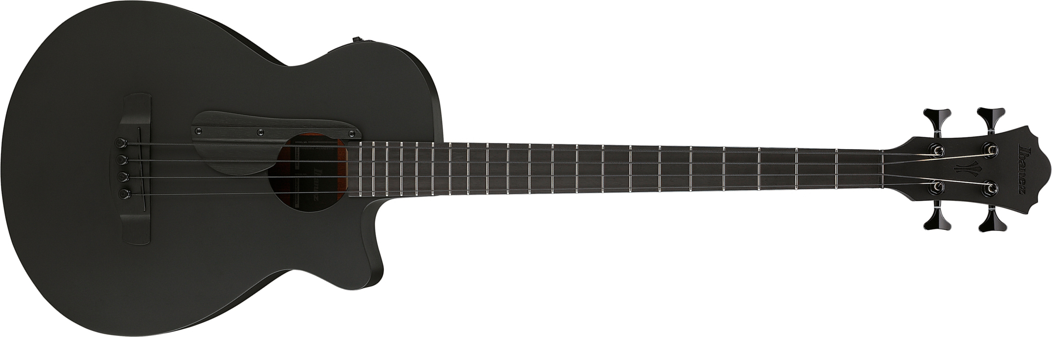 Ibanez Aegb420 Bot Cw Shsc Epicea Sapele Rw - Black Out - Akustische Bass - Main picture