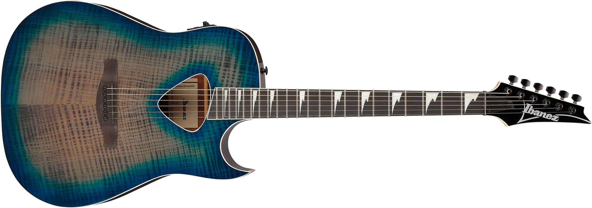 Ibanez Alt50fa Bdb Altsar Dreadnought Cw Tilleul Sapele Pur - Blue Doom Burst High Gloss - Folk-Gitarre - Main picture