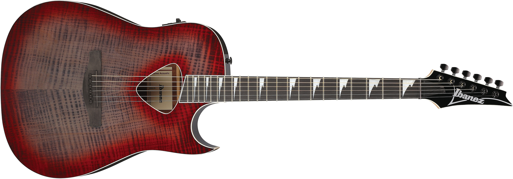 Ibanez Alt50fa Rdb Altsar Dreadnought Cw Tilleul Sapele Pur - Red Doom Burst High Gloss - Folk-Gitarre - Main picture