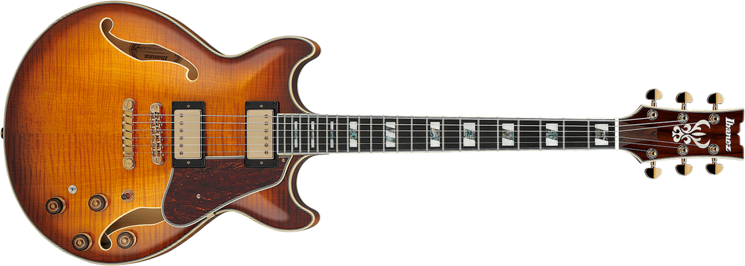 Ibanez Am153fm Att Artstar 2h Ht Eb - Antique Tobacco Burst - Semi-Hollow E-Gitarre - Main picture