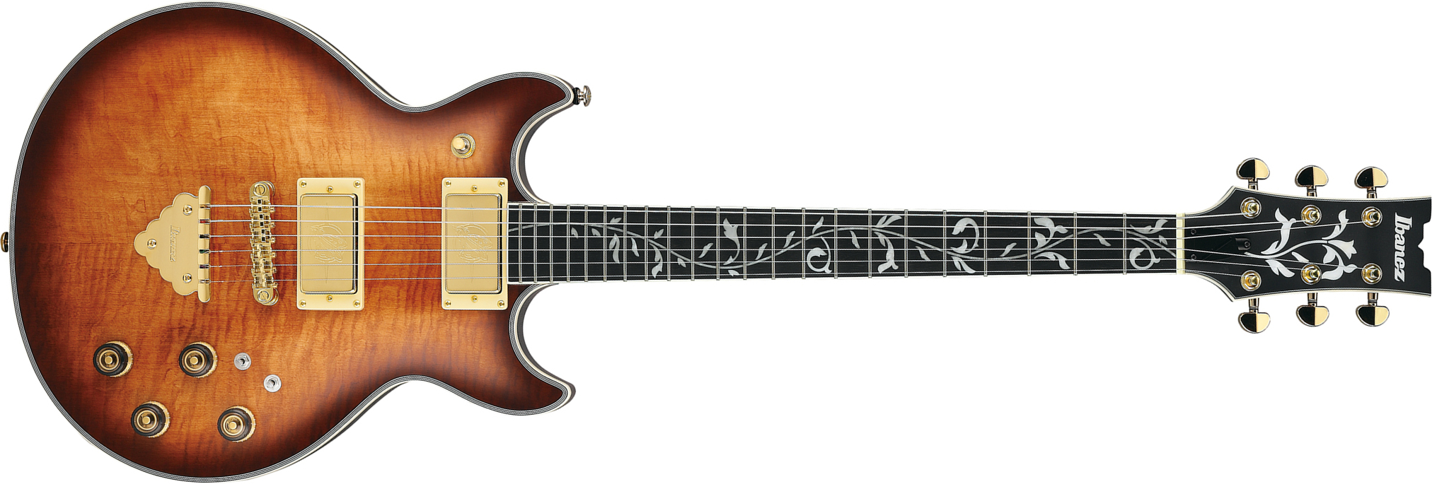 Ibanez Ar625fmsp Cml Standard Artist 2h Ht Eb - Caramel Burst Low Gloss - Double Cut E-Gitarre - Main picture