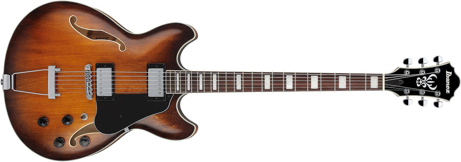 Ibanez As7328 Tbc Artcore Baryton 2h Ht Rw - Tobacco Brown - Semi-Hollow E-Gitarre - Main picture