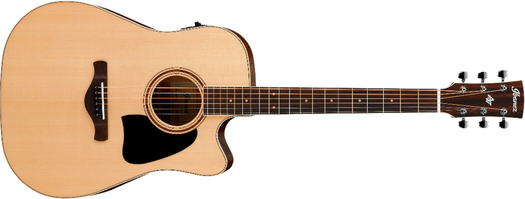 Ibanez Aw417ce Ops Artwood Dreadnought Cw Epicea Okoume Pf - Open Pore Semi-gloss - Folk-Gitarre - Main picture