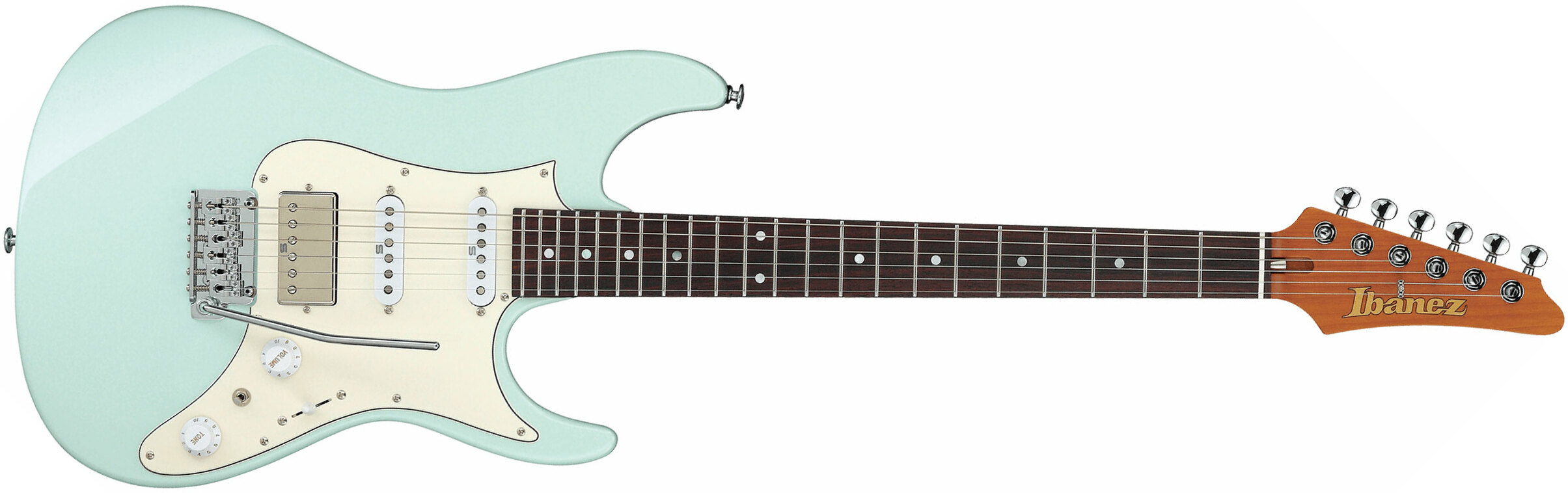 Ibanez Az2204nw Mgr Prestige Jap Hss Seymour Duncan Trem Rw - Mint Green - E-Gitarre in Str-Form - Main picture