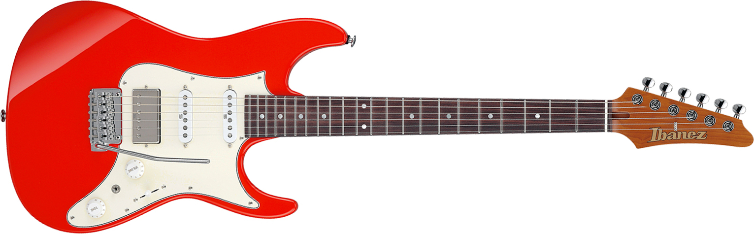Ibanez Az2204nw Vr Prestige Jap Hss Seymour Duncan Trem Rw - Vermillion Red - E-Gitarre in Str-Form - Main picture