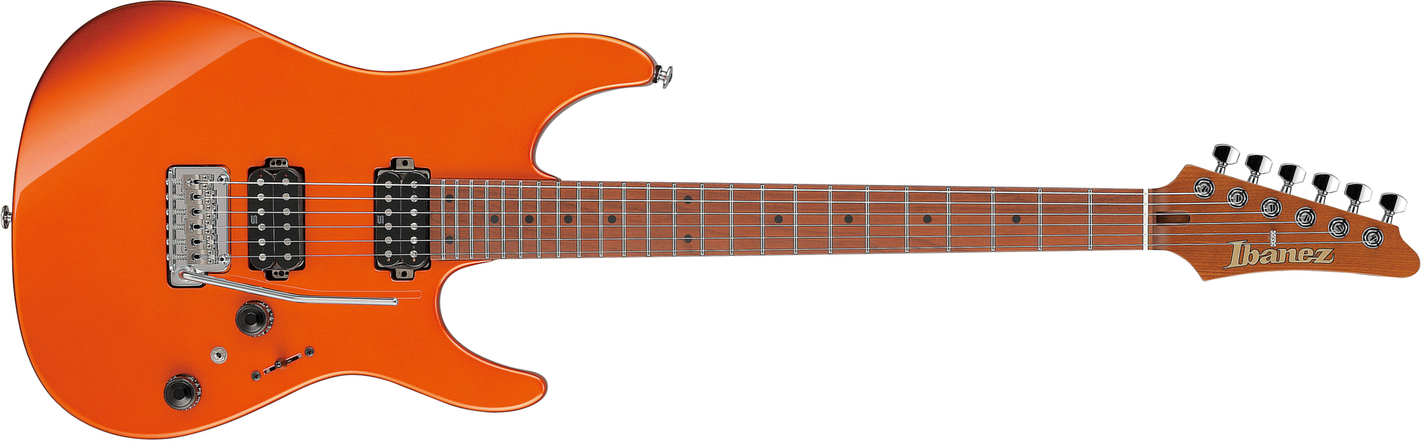 Ibanez Az2402 Rom Prestige Jap 2h Seymour Duncan Trem Mn - Roadster Orange Metallic - E-Gitarre in Str-Form - Main picture