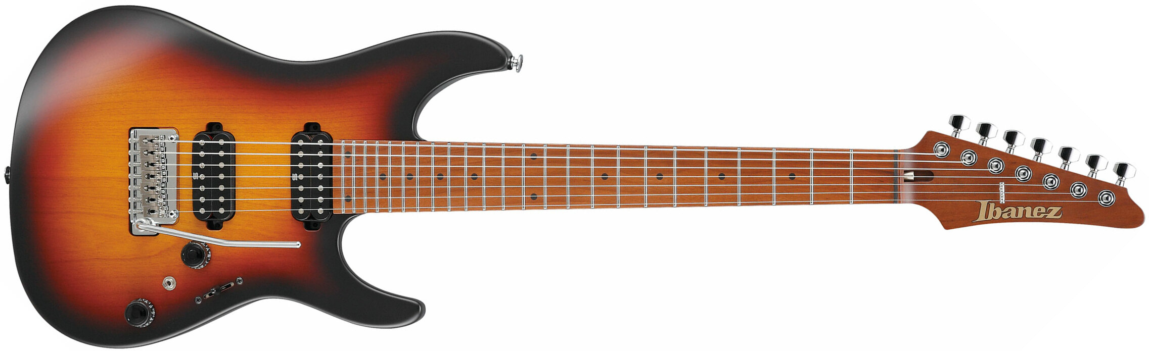Ibanez Az24027 Tff Prestige Jap 7c Hh Seymour Duncan Trem Mn - Tri-fade Burst - 7-saitige E-Gitarre - Main picture