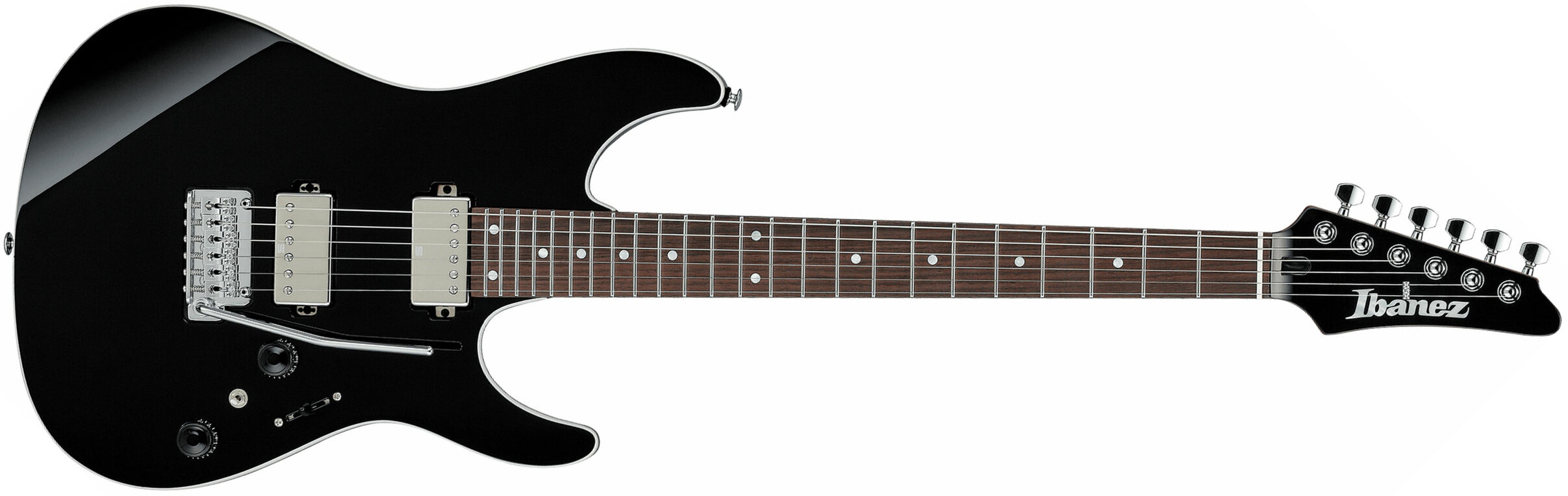 Ibanez Az42p1 Bk  Premium 2h Seymour Duncan Trem Rw - Black - E-Gitarre in Str-Form - Main picture