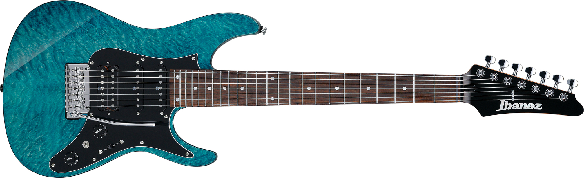 Ibanez Az447p1qm Cob Premium Hss Seymour Duncan Trem Rw - Cosmic Blue - E-Gitarre in Str-Form - Main picture