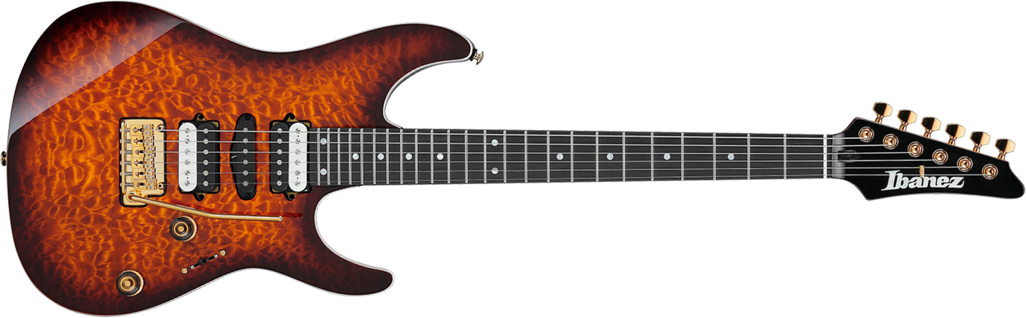 Ibanez Az47p1qm Deb Premium Hsh Dimarzio Trem Eb - Dragon Eye Burst - E-Gitarre in Str-Form - Main picture