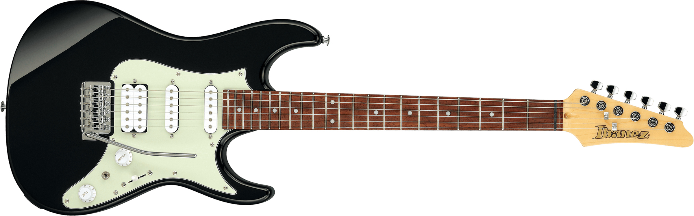 Ibanez Azes 40 Bk Standard Hss Trem Jat - Black - E-Gitarre in Str-Form - Main picture