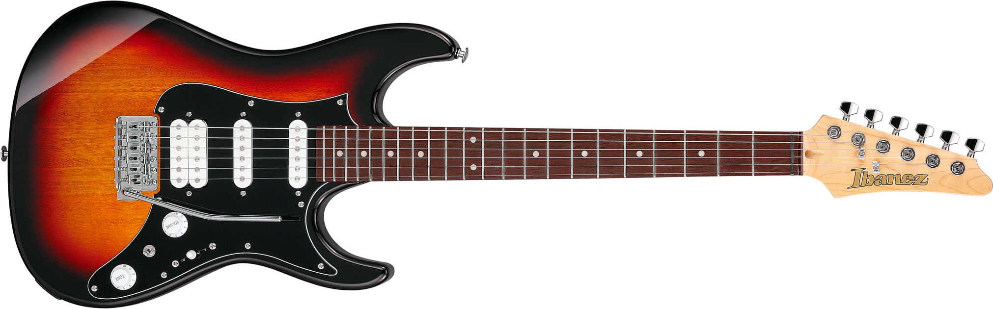 Ibanez Azes40b Tsn Standard Hss Trem Jat - Three Tone Sunburst - E-Gitarre in Str-Form - Main picture