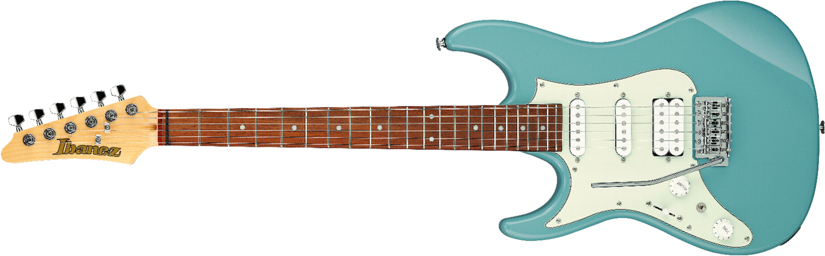 Ibanez Azes40l Prb Standard Gaucher Hss Trem Jat - Purist Blue - E-Gitarre in Str-Form - Main picture