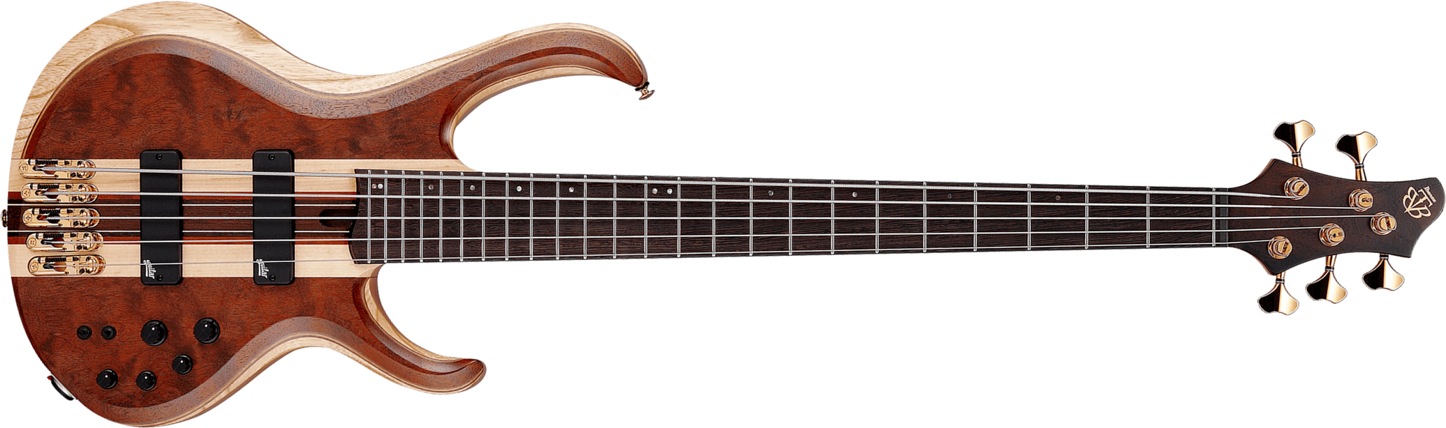 Ibanez Btb1835 Ndl Standard 5c Active Aguilar Pp - Natural Shadow Low Gloss - Solidbody E-bass - Main picture