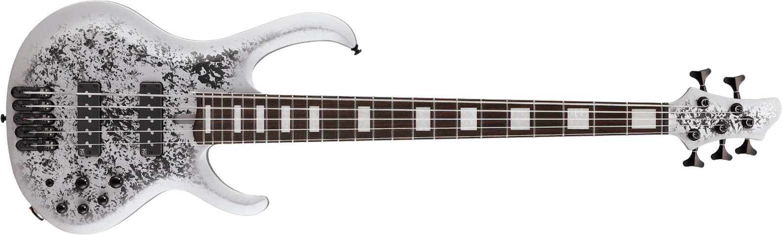 Ibanez Btb25th5 Slm Standard 5c Active Rw - Silver Blizzard Matte - Solidbody E-bass - Main picture