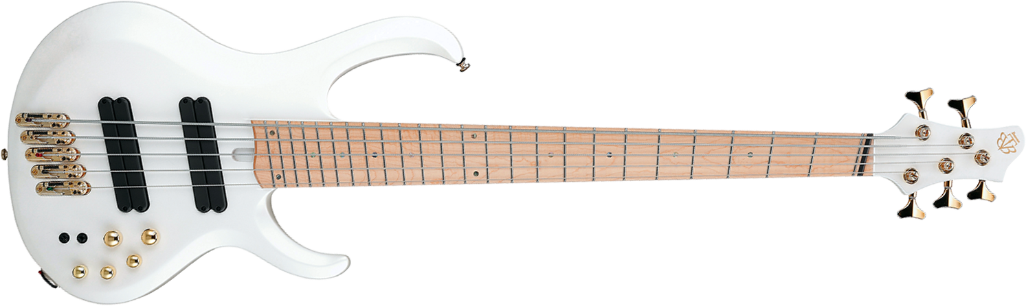 Ibanez Btb605 Mlm Workshop 5c Multiscale Active Mn - Pearl White Matte - Solidbody E-bass - Main picture