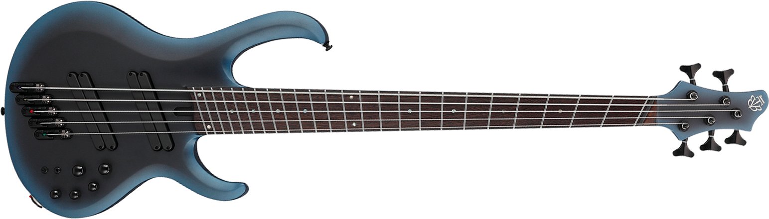 Ibanez Btb605ms Mam Workshop 5c Multiscale Active Pp - Midnight Arctic Ocean Matte - Solidbody E-bass - Main picture