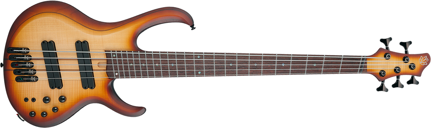 Ibanez Btb705lm Nnf Workshop 5c Multiscale Active Rw - Natural Browned Burst Flat - Solidbody E-bass - Main picture