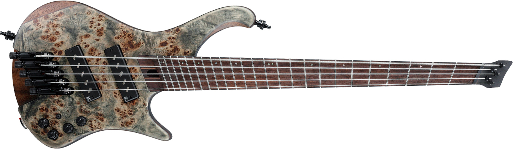 Ibanez Ehb1505ms Bif Workshop Multiscale 5c Active Pp - Black Ice Flat - Solidbody E-bass - Main picture