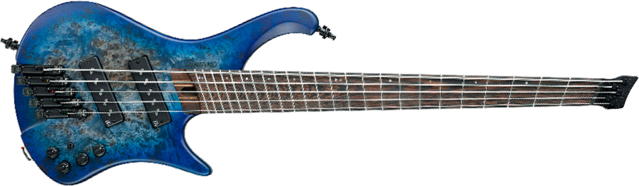 Ibanez Ehb1505ms Plf Workshop Multiscale 5c Active Pp - Pacific Blue Burst Flat - Solidbody E-bass - Main picture