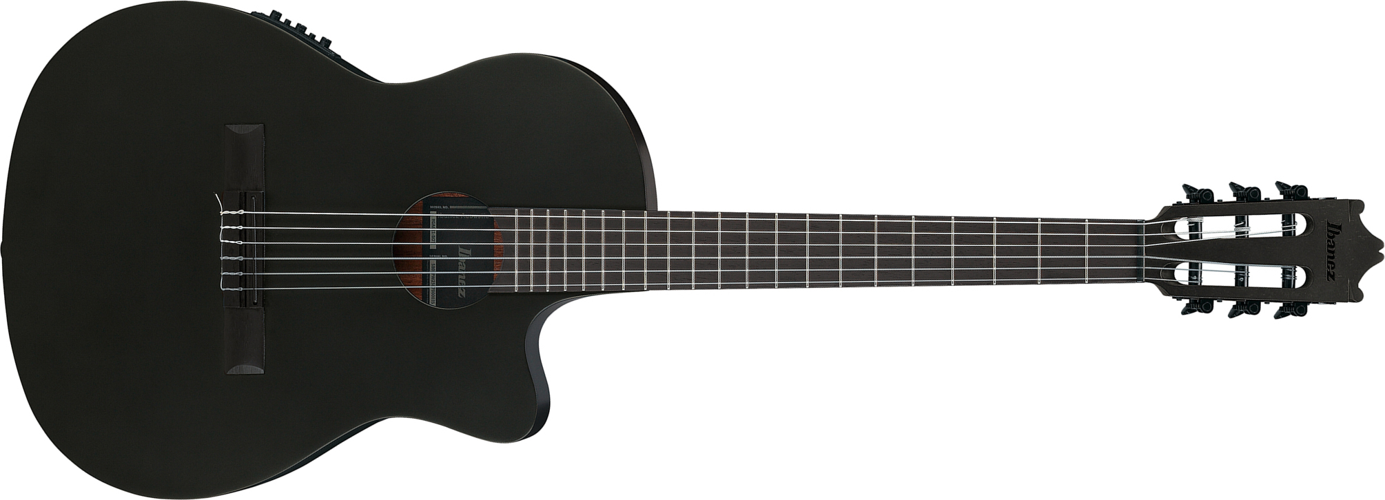 Ibanez Ga621 Bot Classical 4/4 Thinline Epicea Sapele Rw - Black Out - Konzertgitarren 4/4 - Main picture