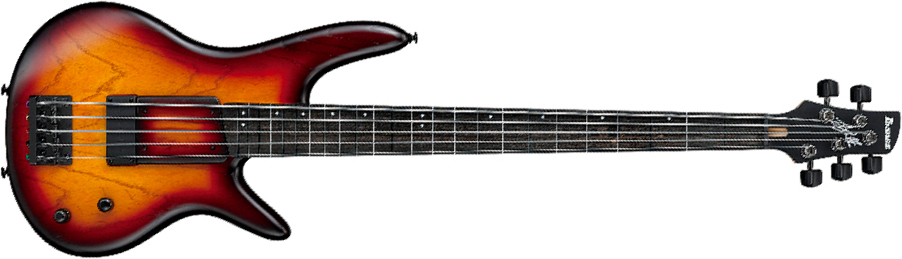 Ibanez Gary Willis Gwb205 Tqf Signature Fretless 5c Active Bartolini Eb - Tequila Sunrise Flat - Solidbody E-bass - Main picture