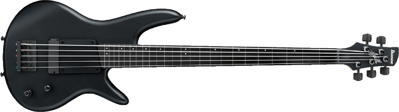 Ibanez Gary Willis Gwb35 Bkf Signature 5-cordes - Black Flat - Solidbody E-bass - Main picture