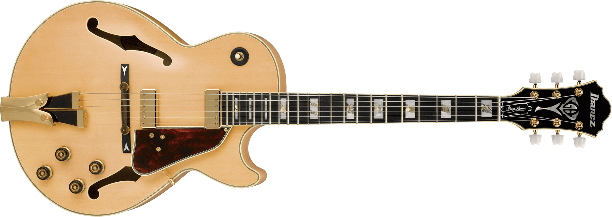 Ibanez George Benson Gb10 Nt Prestige Jap Signature 2mh Ht Eb - Natural - Hollowbody E-Gitarre - Main picture