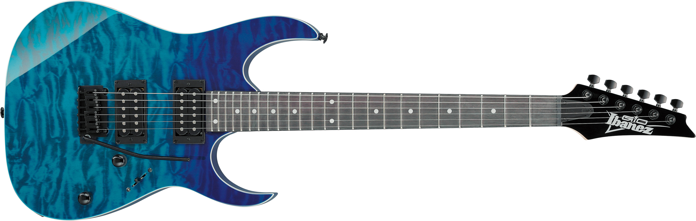 Ibanez Grg120qasp Bgd Gio 2h Trem Pur - Blue Gradation - E-Gitarre aus Metall - Main picture