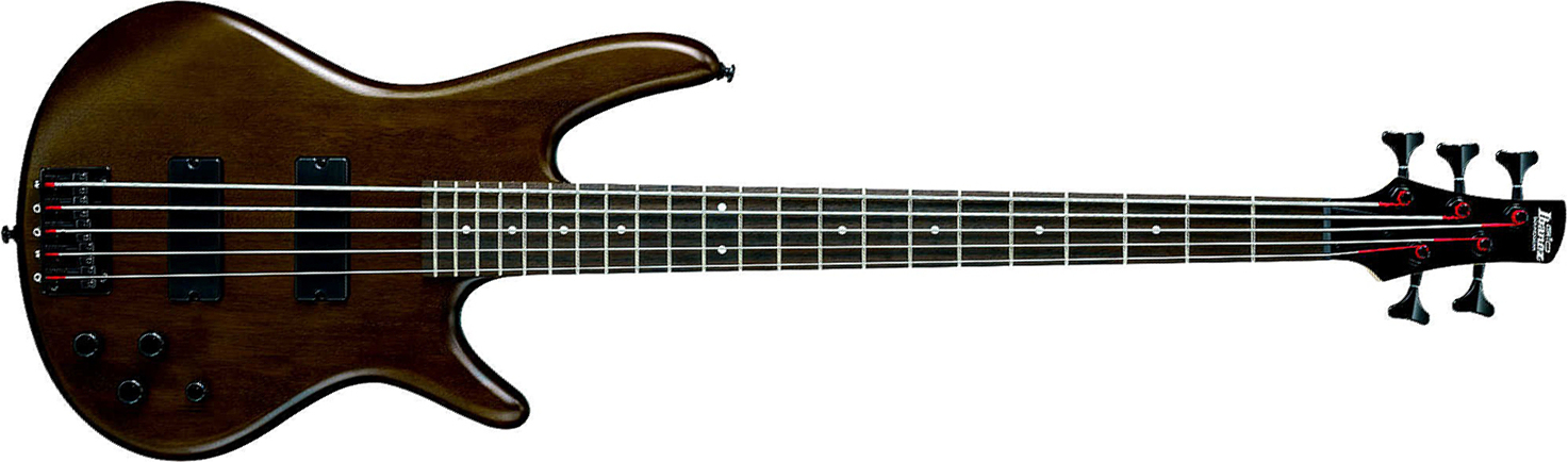 Ibanez Gsr205b Wnf Gio 5-cordes - Walnut Flat - Solidbody E-bass - Main picture